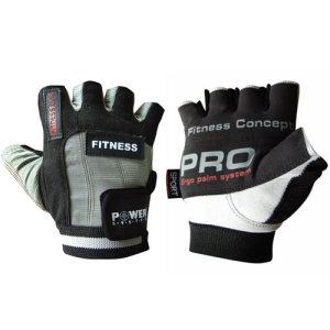 Power system - men's fitness gloves - ps 2300 - black/white (hg)