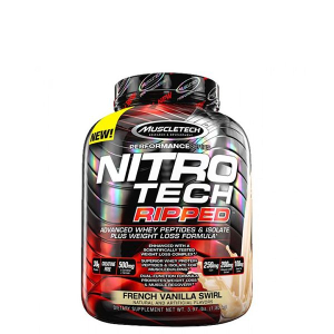 Muscletech - nitro tech ripped - advanced whey peptides & isolate plus weight loss formula - ...