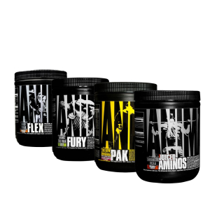 Universal - animal "pro bodybuilder" stack - pak + flex + fury + juiced aminos